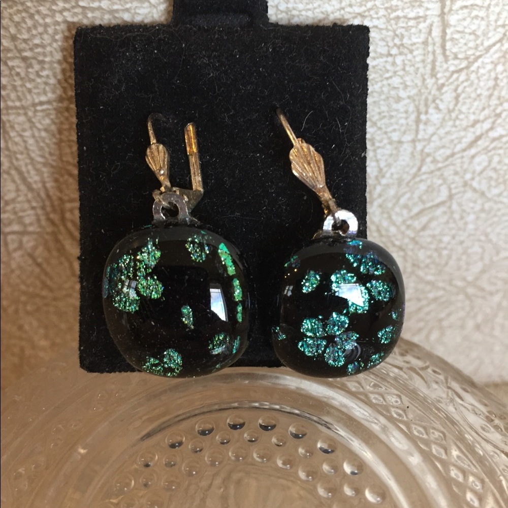 Glass earrings